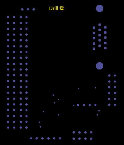 產生Drill File及 Map File 的Gerber 檔案，此會產生描述此PCB所用到的鉆孔的孔徑尺寸及鉆孔的座標資訊。